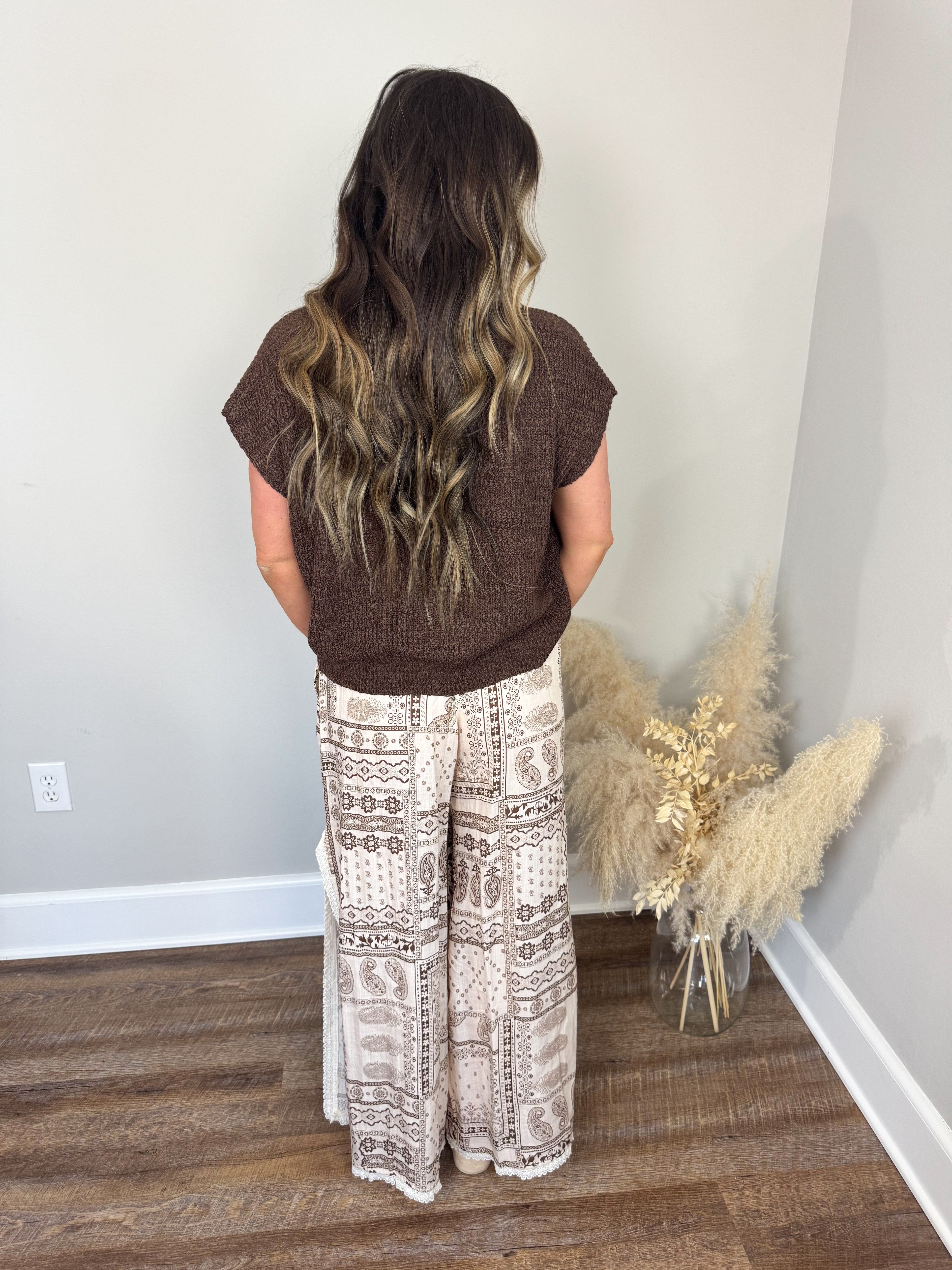 San Juan Printed Pants | Tan