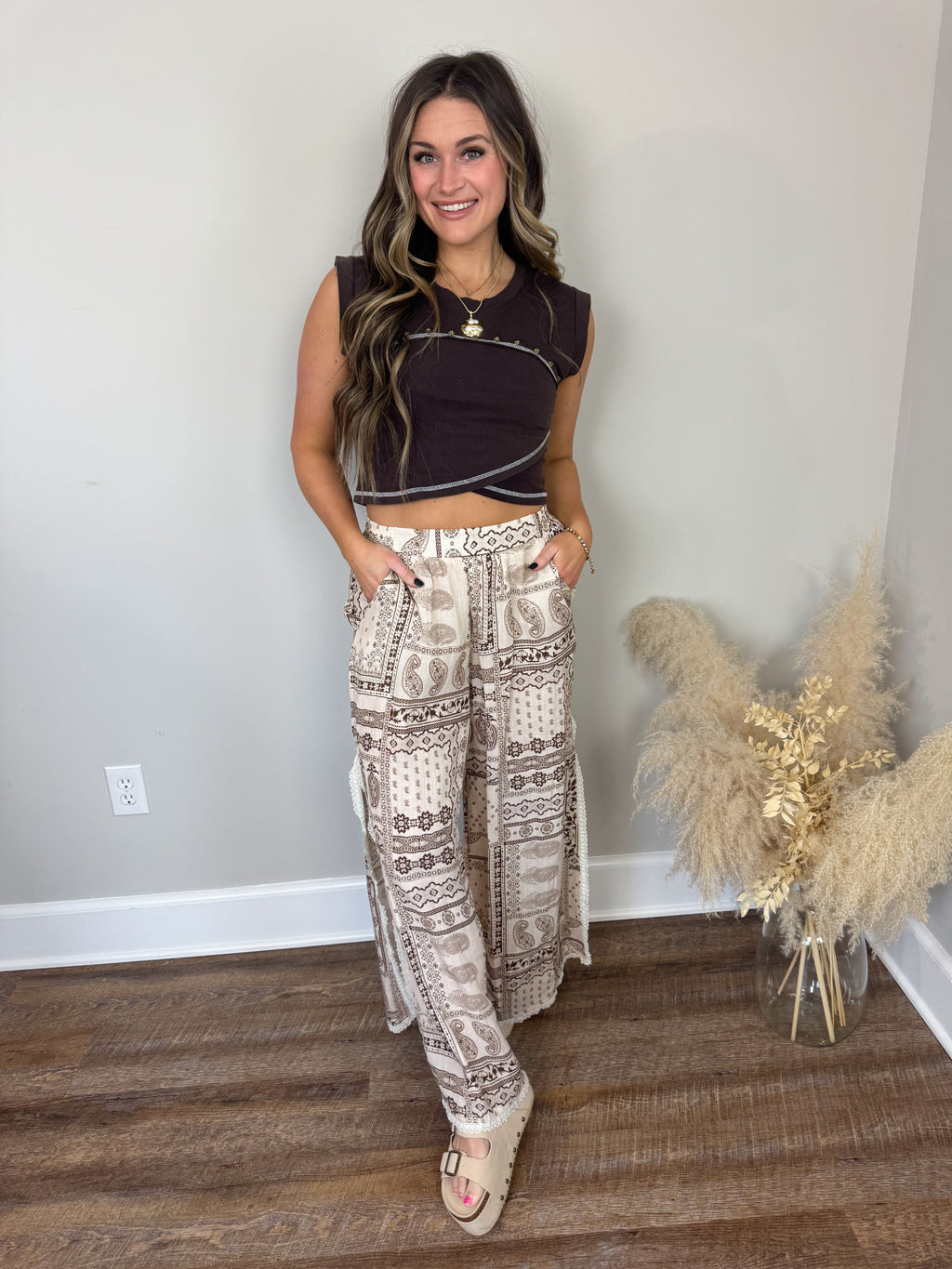 Gateway Cropped Shirt | Coffee Bean