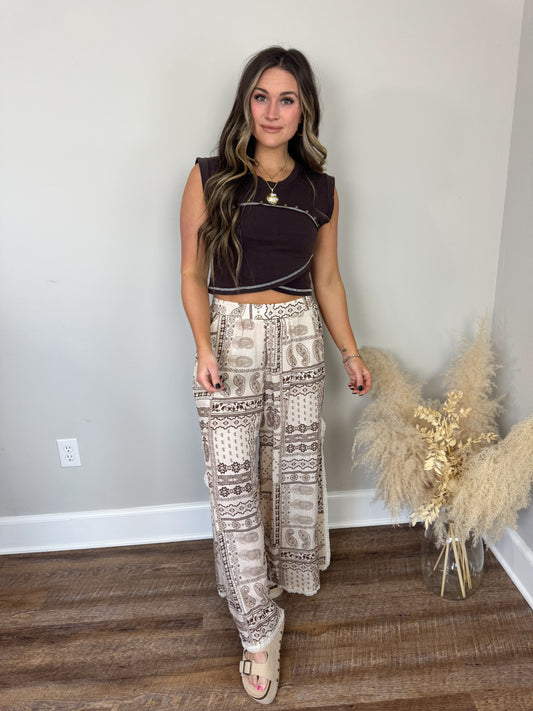 Gateway Cropped Shirt | Coffee Bean