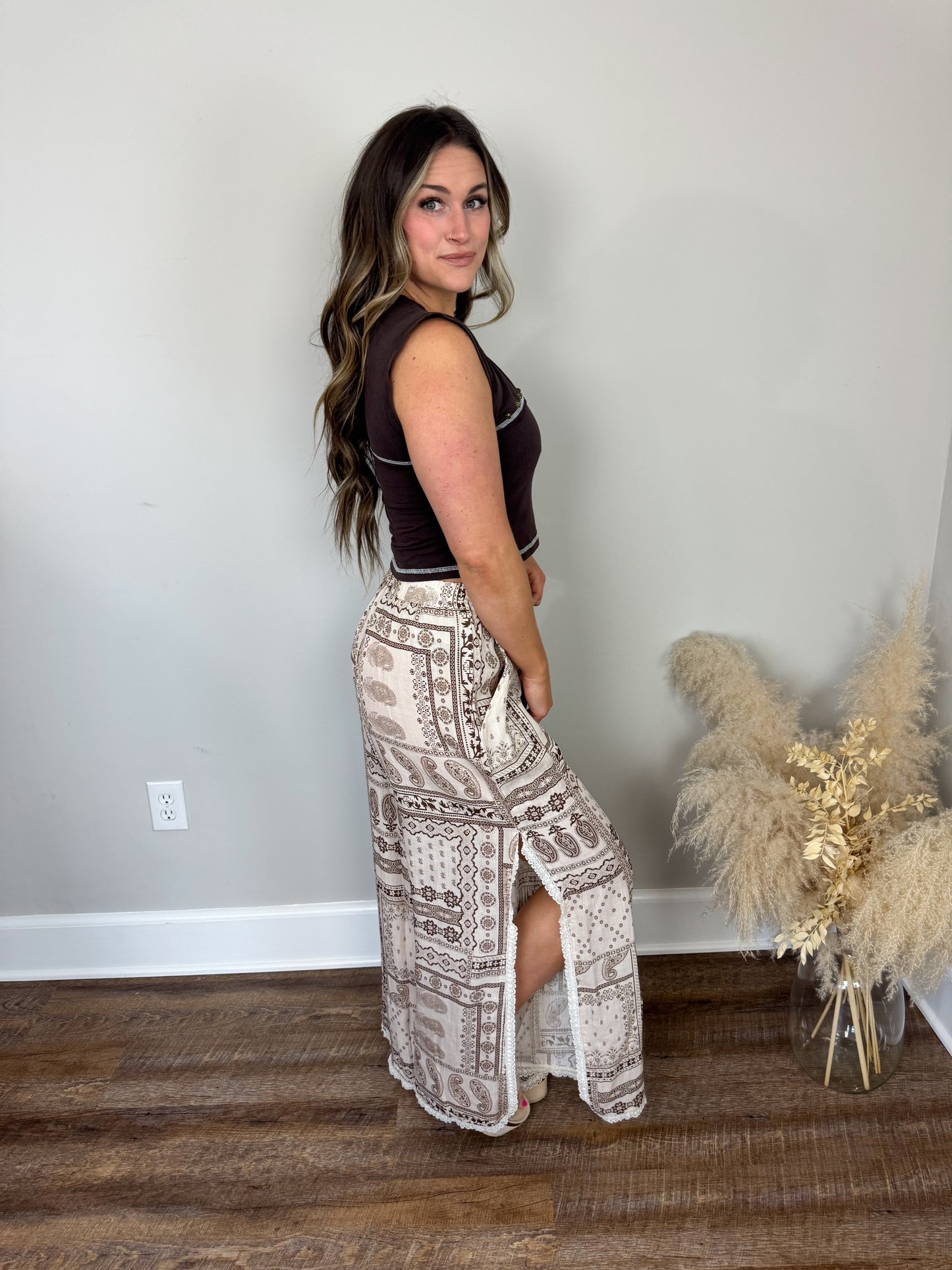 Gateway Cropped Shirt | Coffee Bean