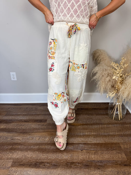 Fate Gauze Joggers | Natural