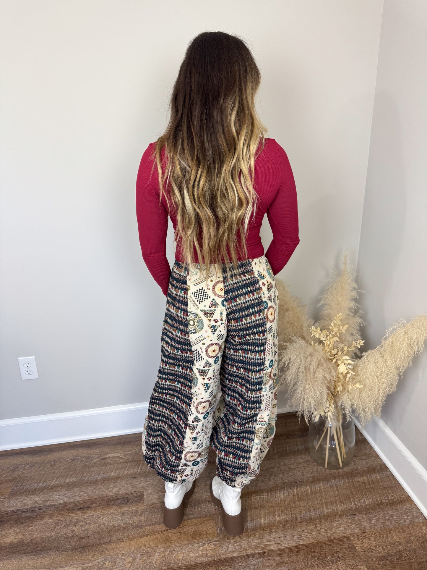 Clark Scoop Neck Long Sleeve | Burgundy