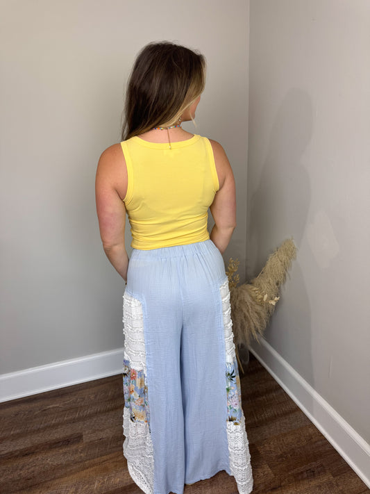 Clark Scoop Tank Top | Yellow