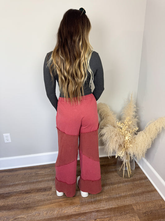 Scarlet French Terry Pants