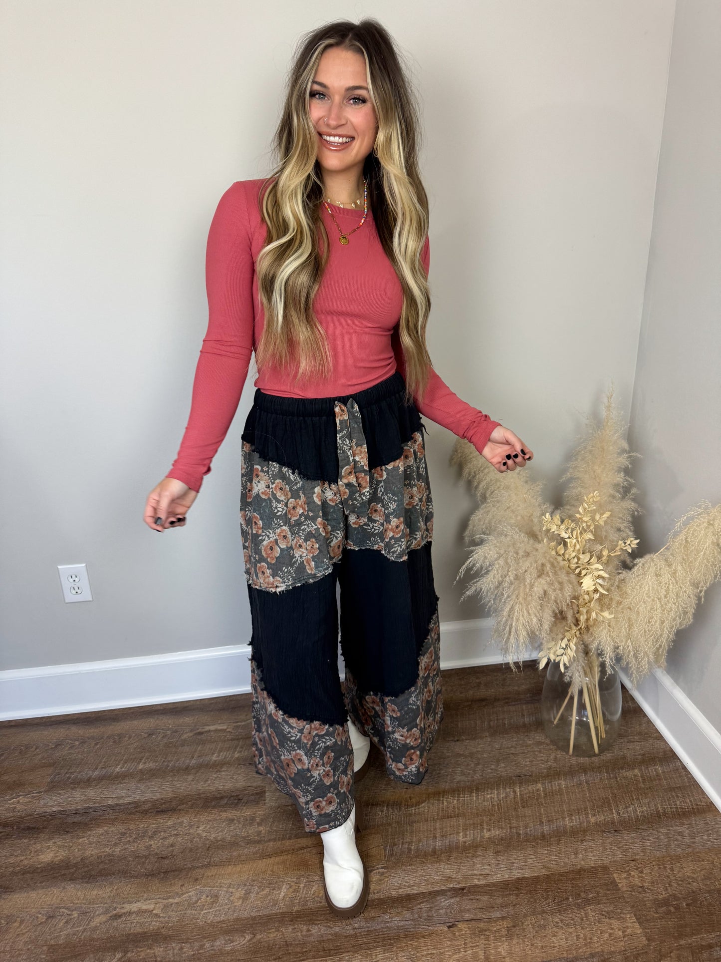 Clark High Neck Long Sleeve | Rose