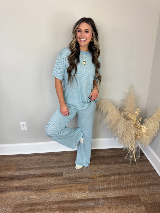 Madi Striped Top | Blue