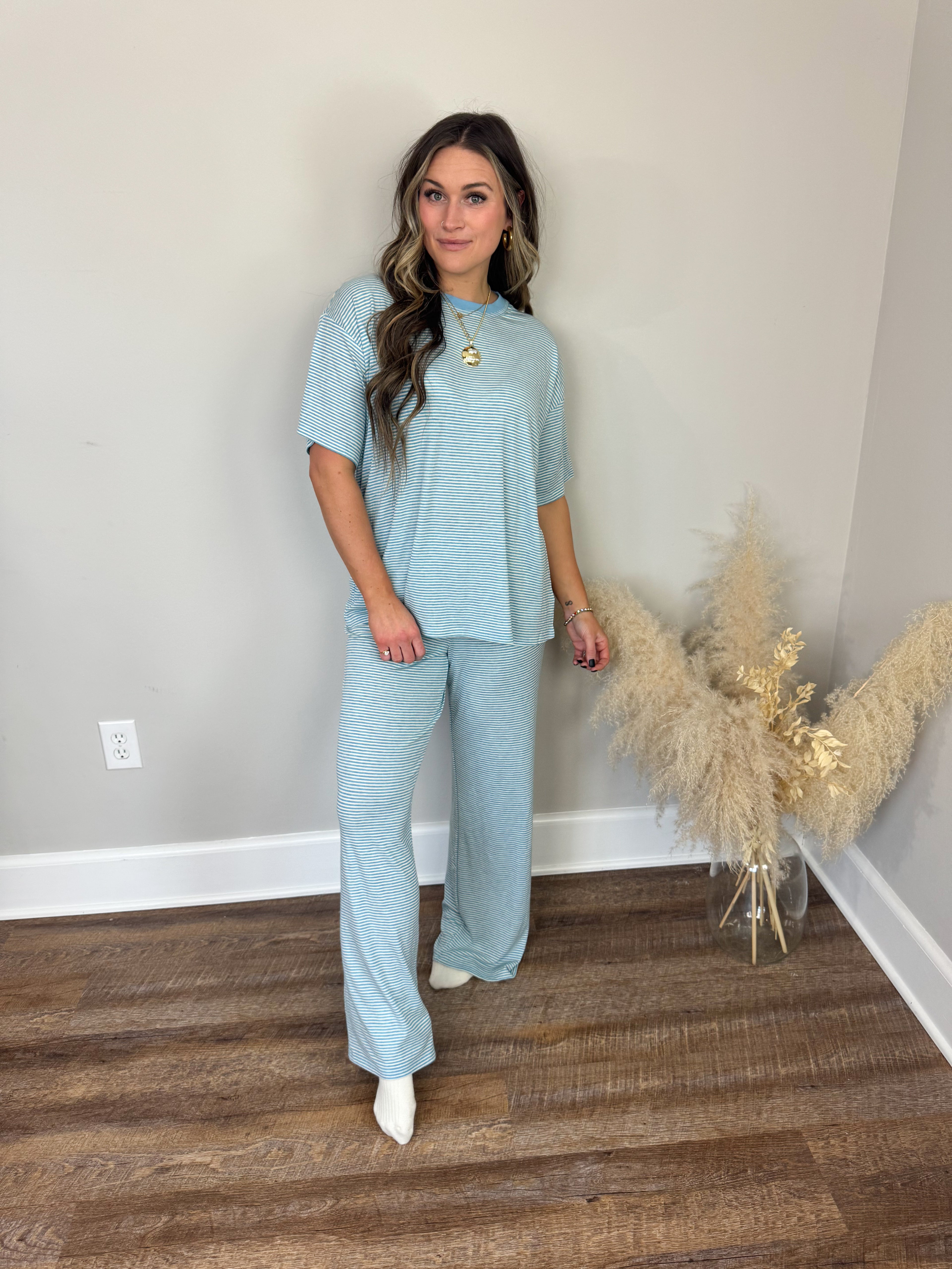 Madi Striped Top | Blue