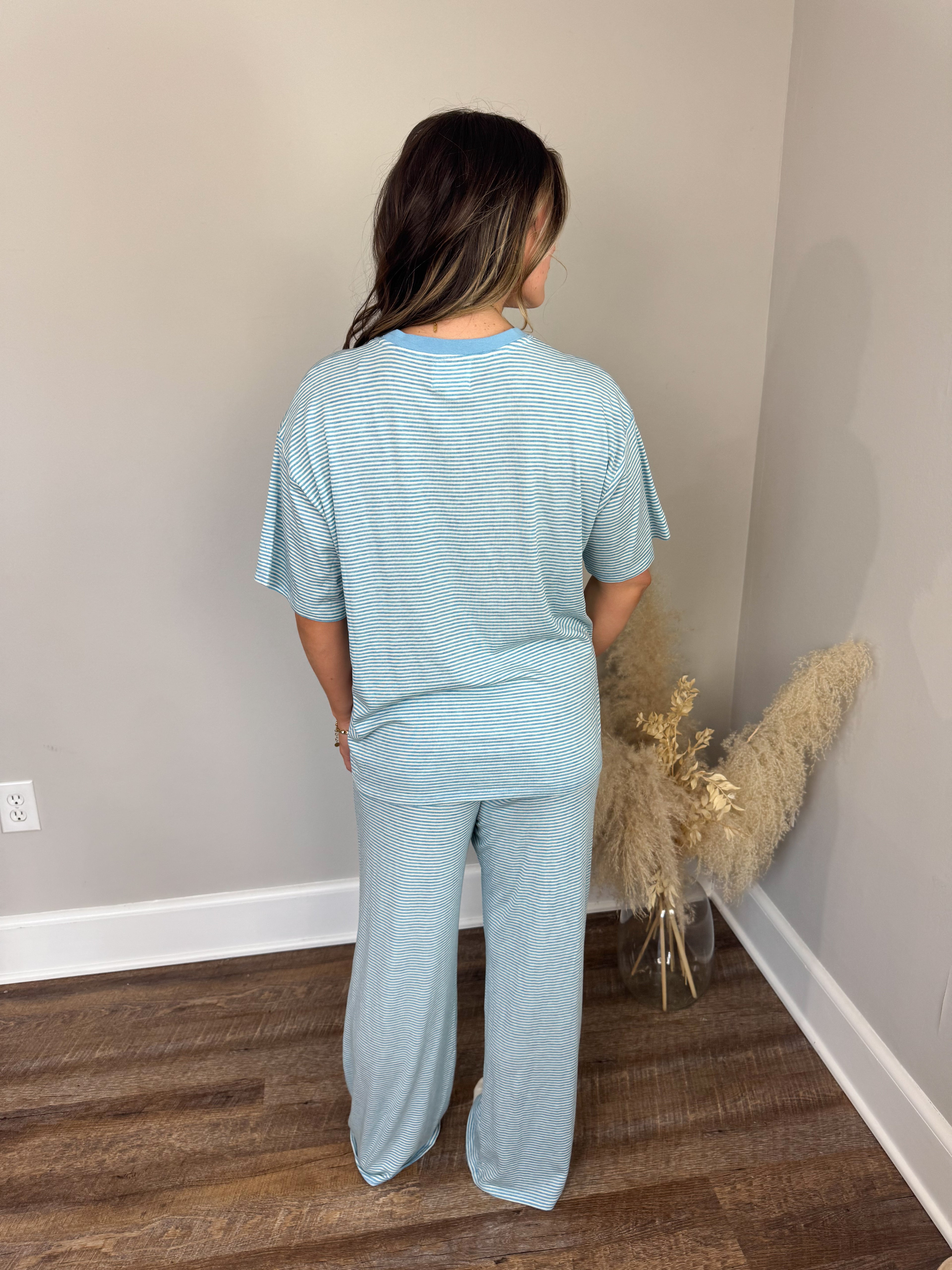 Madi Striped Pants | Blue