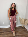 Clark Crop Tank Top | Dark Burgundy