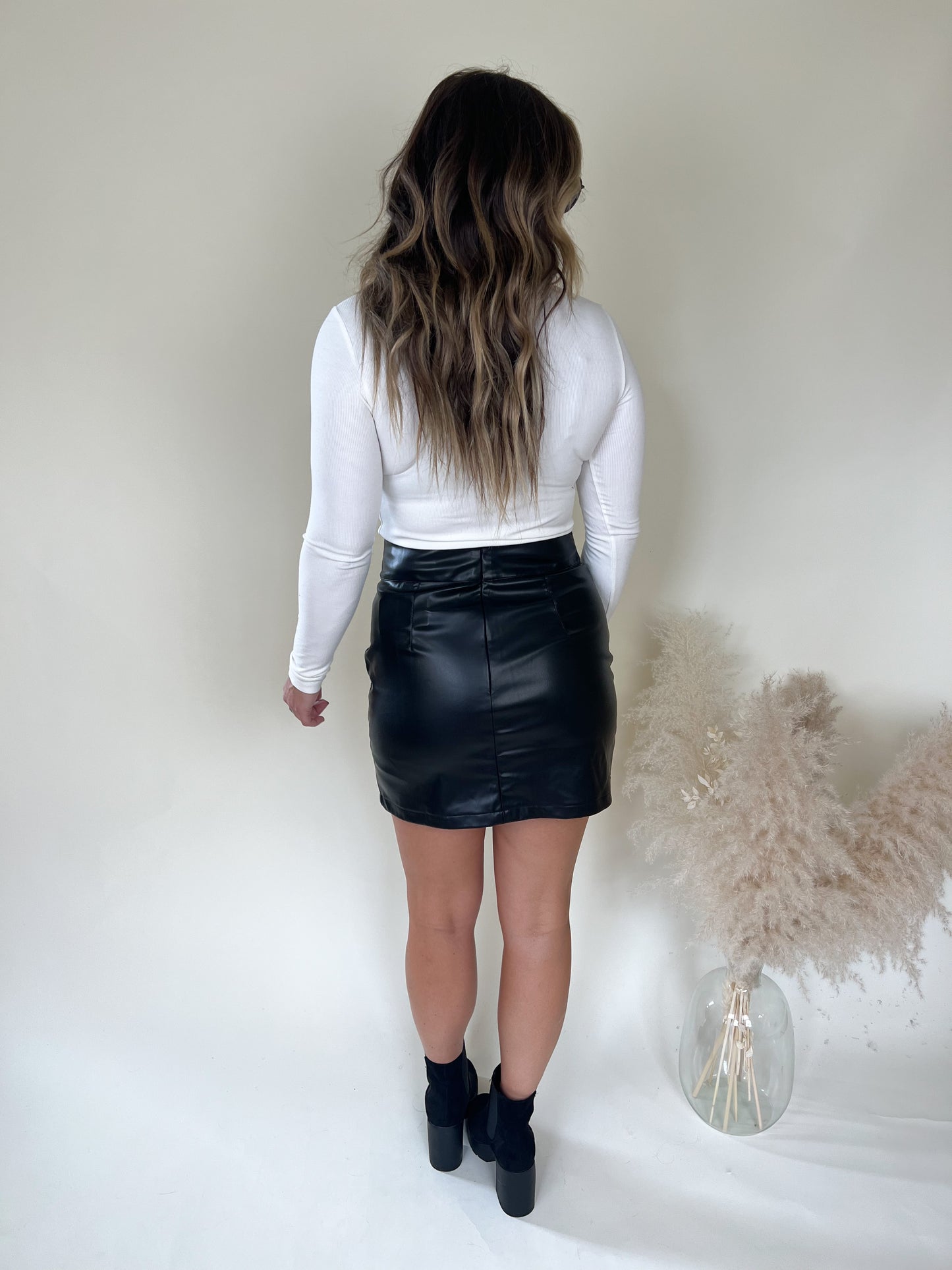 Talan Faux Leather Skirt FINAL SALE