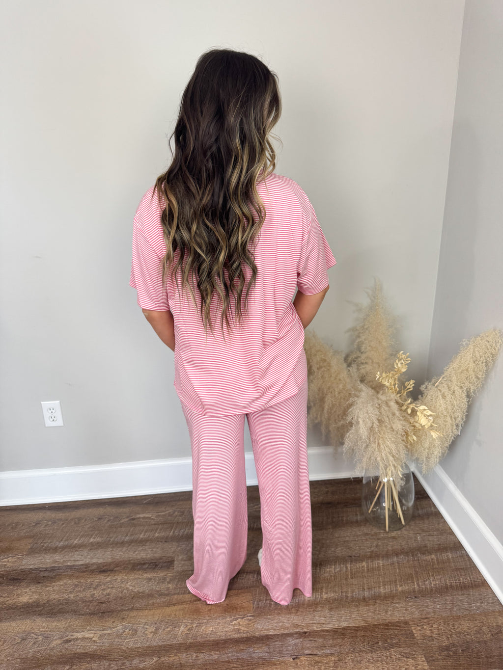 Madi Striped Top | Pink