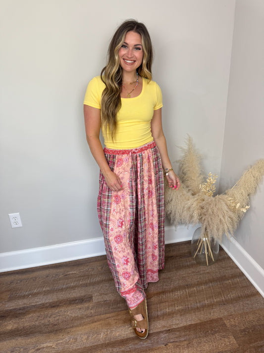 Clark Short Sleeve Top | Yellow