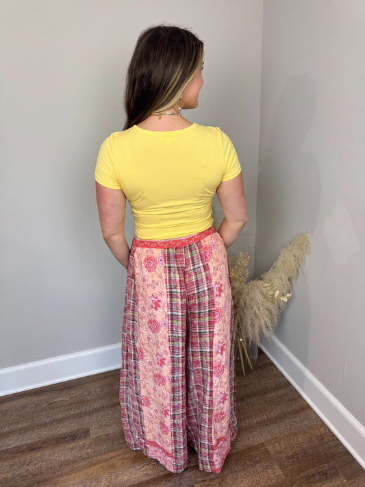 Clark Short Sleeve Top | Yellow