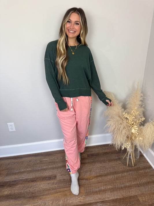 Homebody Waffle Knit Pullover