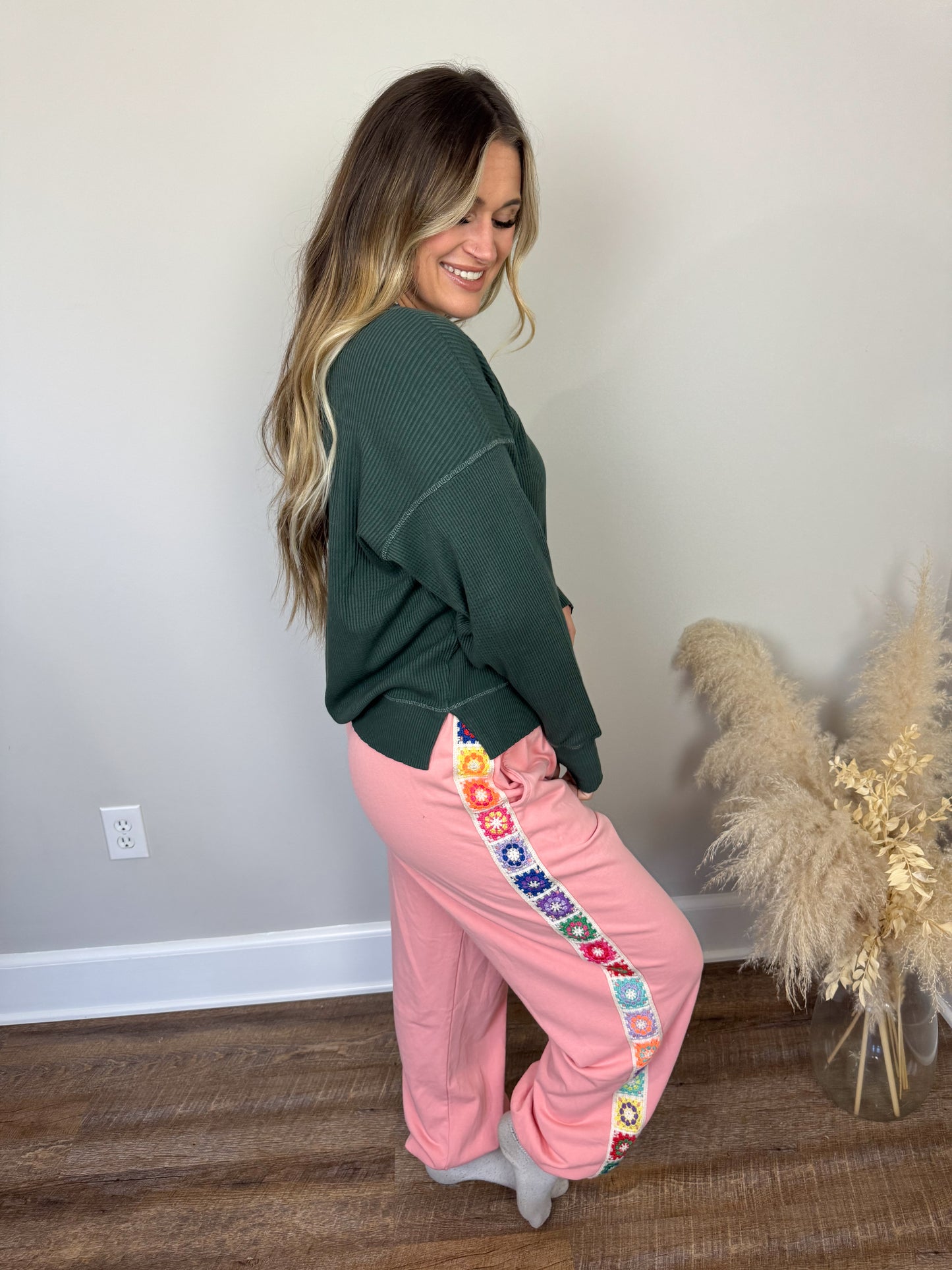 Homebody Waffle Knit Pullover