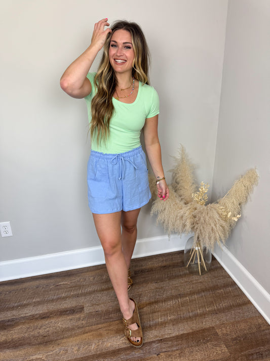 Clark Short Sleeve Top | Mint