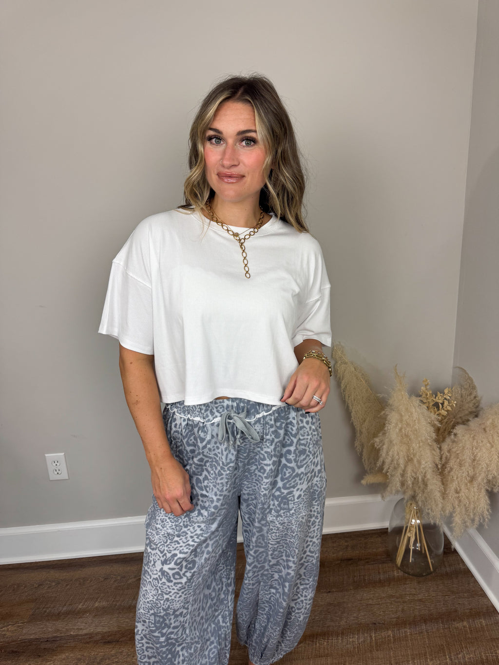 Clark Crop T-Shirt | White