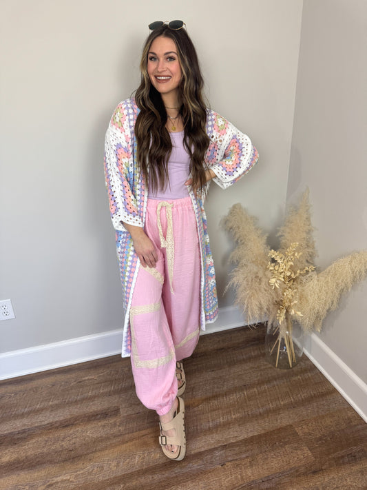 Sage Breeze Crochet Cardigan