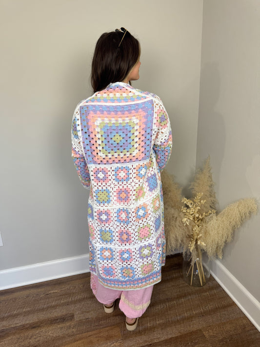 Sage Breeze Crochet Cardigan