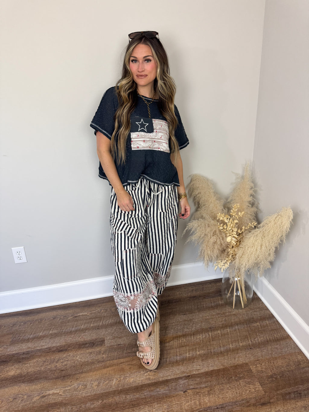 Heartbreak Prince Top | Navy