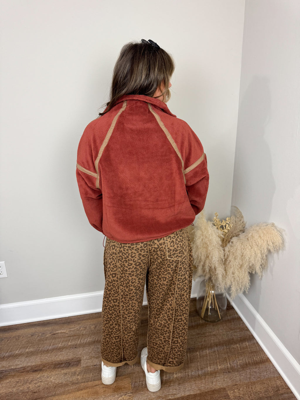 Summit Half Zip Pullover | Brick