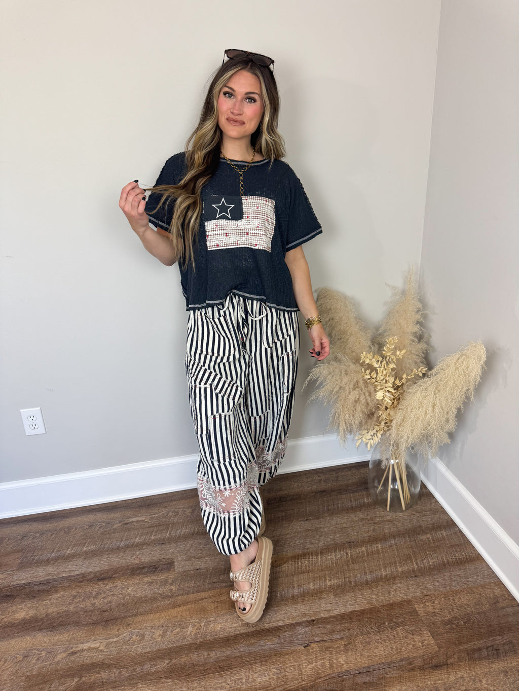 Heartbreak Prince Top | Navy