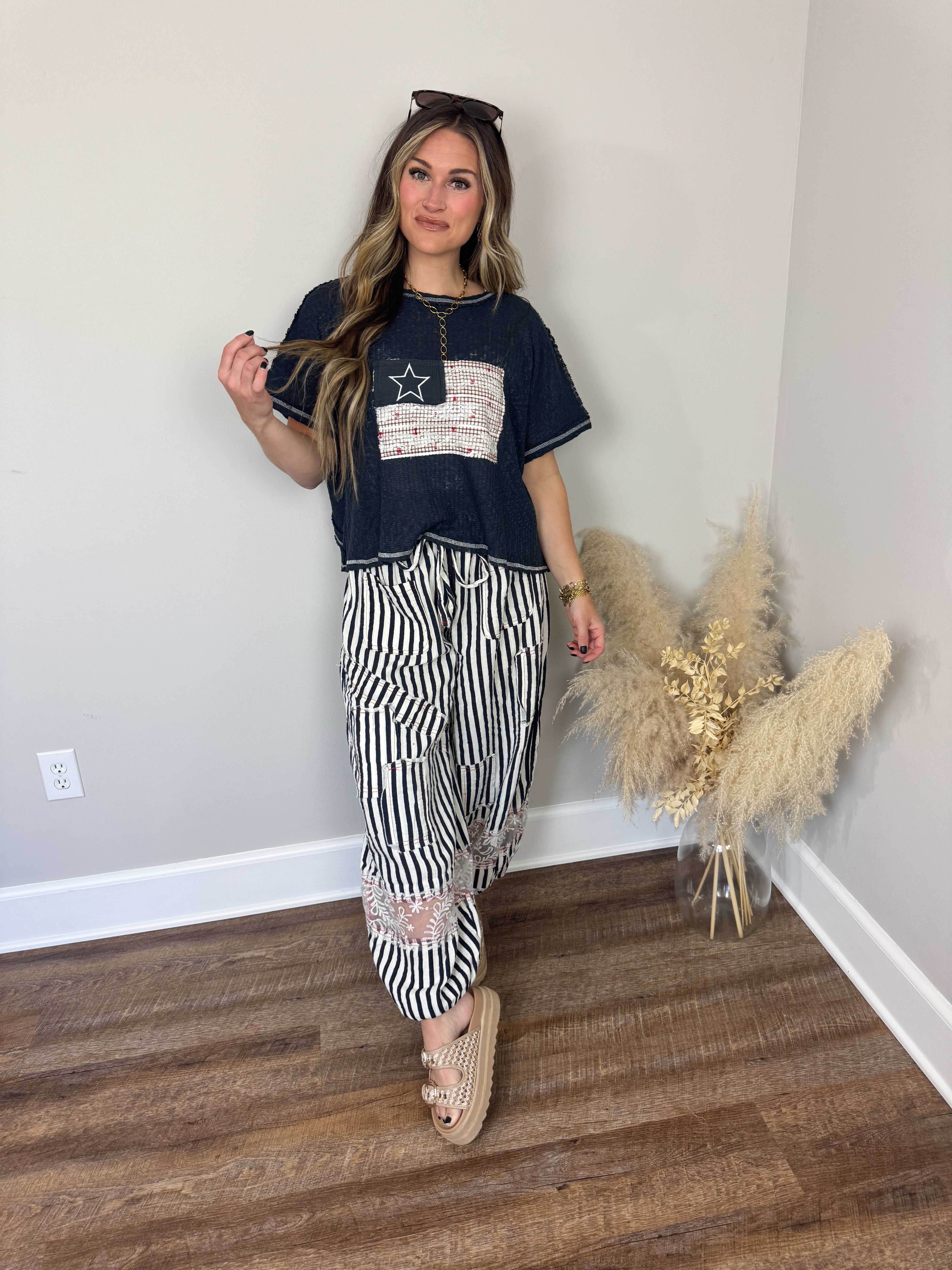 Heartbreak Prince Top | Navy