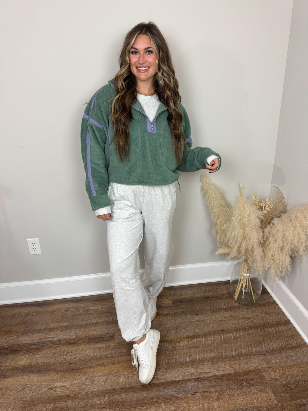 Summit Half Zip Pullover | Pistachio