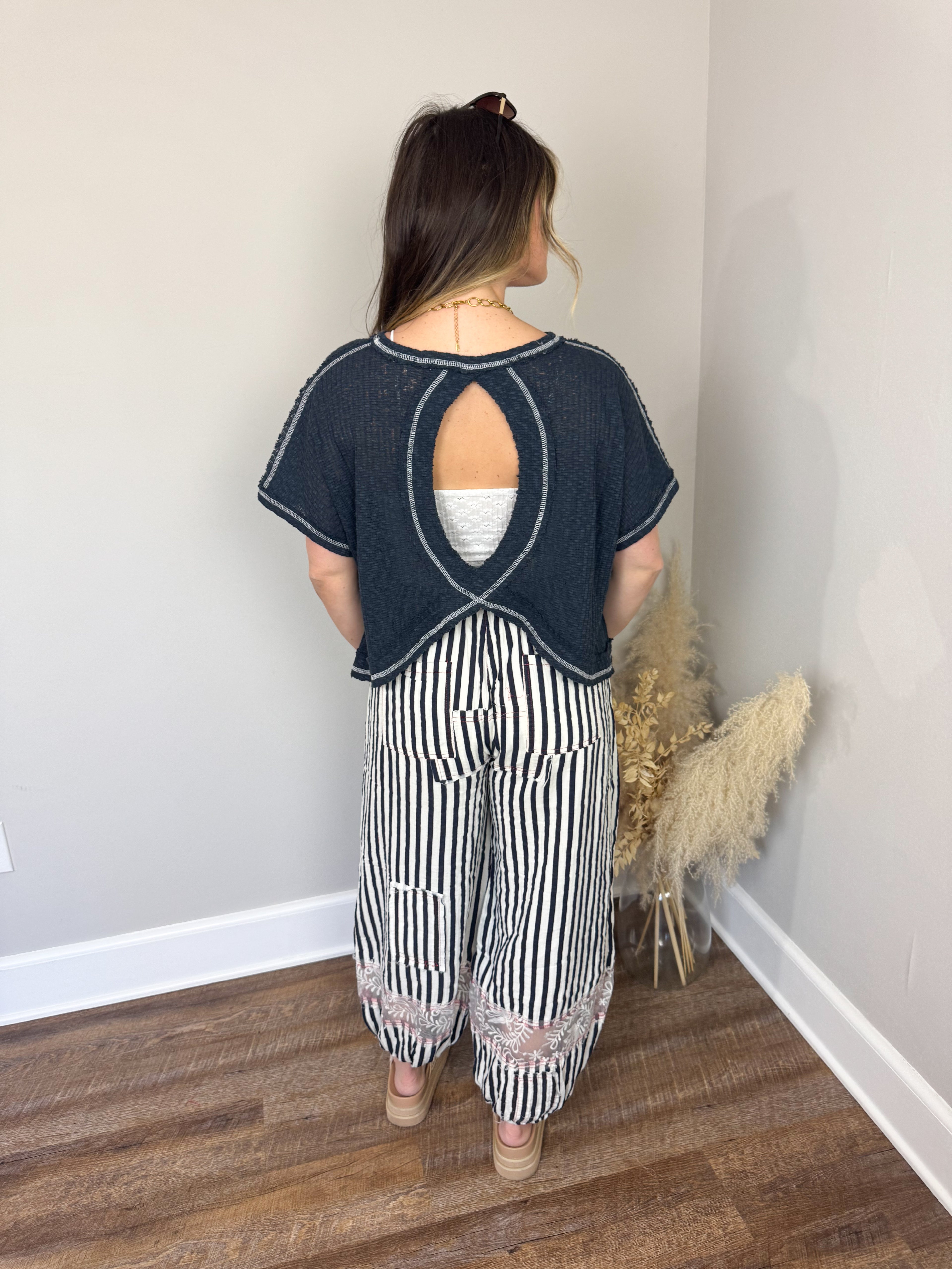 Heartbreak Prince Top | Navy