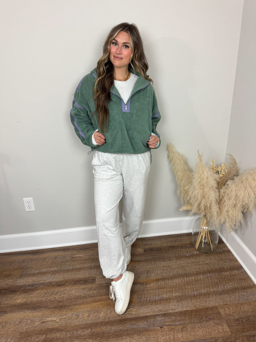 Summit Half Zip Pullover | Pistachio