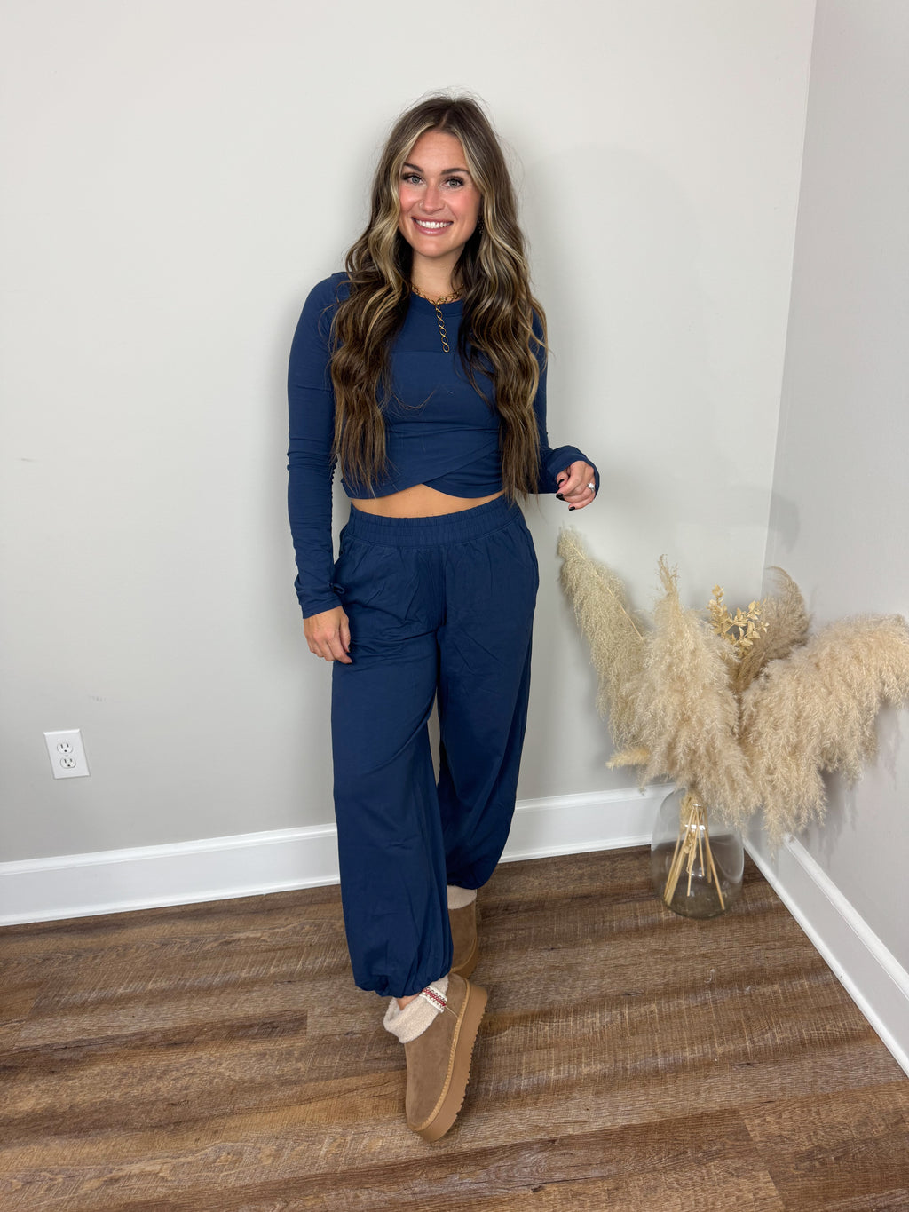 Maxwell Crossover Pants | Navy