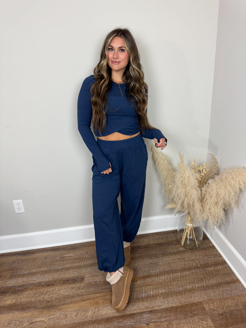 Maxwell Crossover Top | Navy