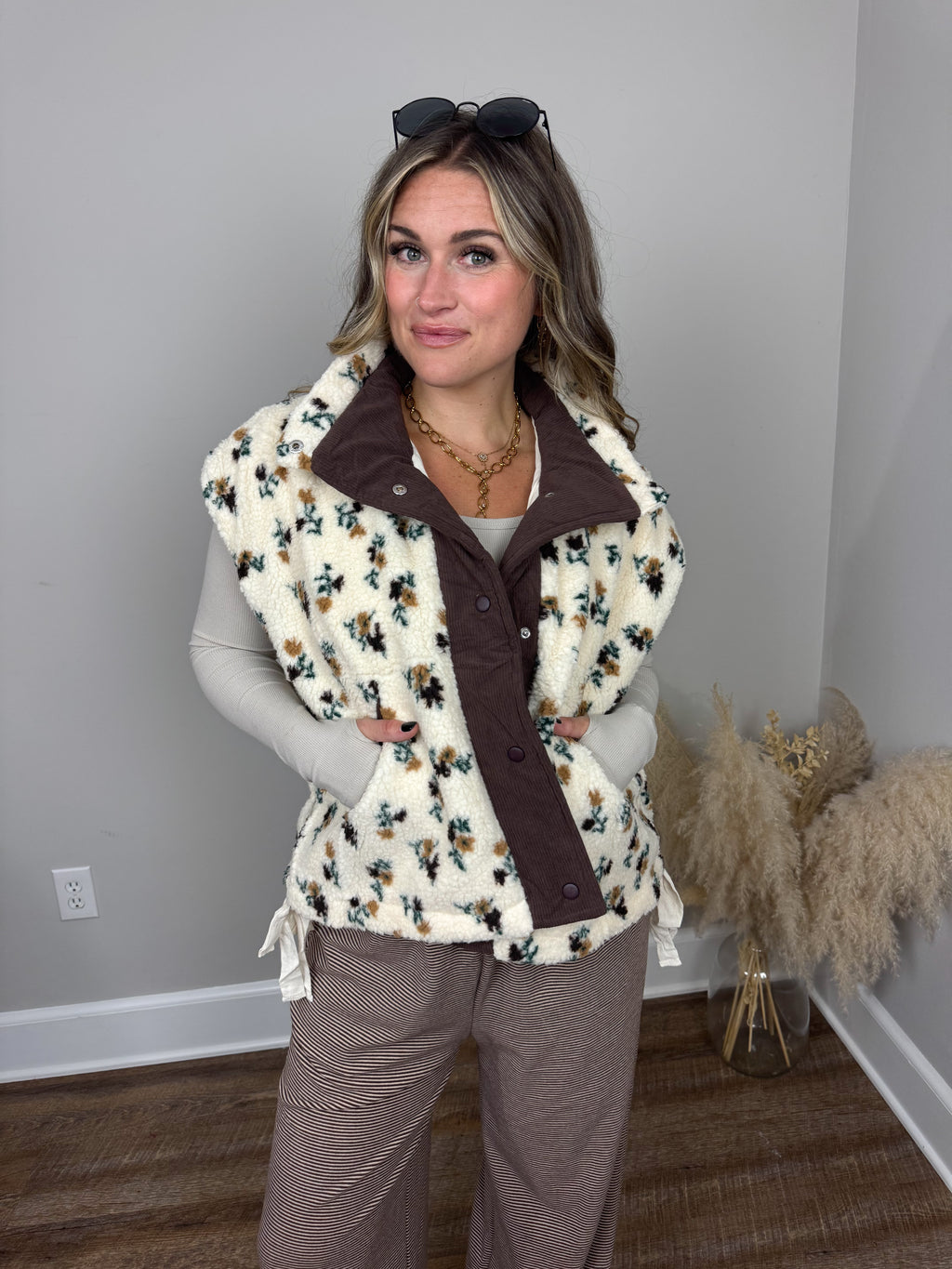Sundance Sherpa Vest | Brown