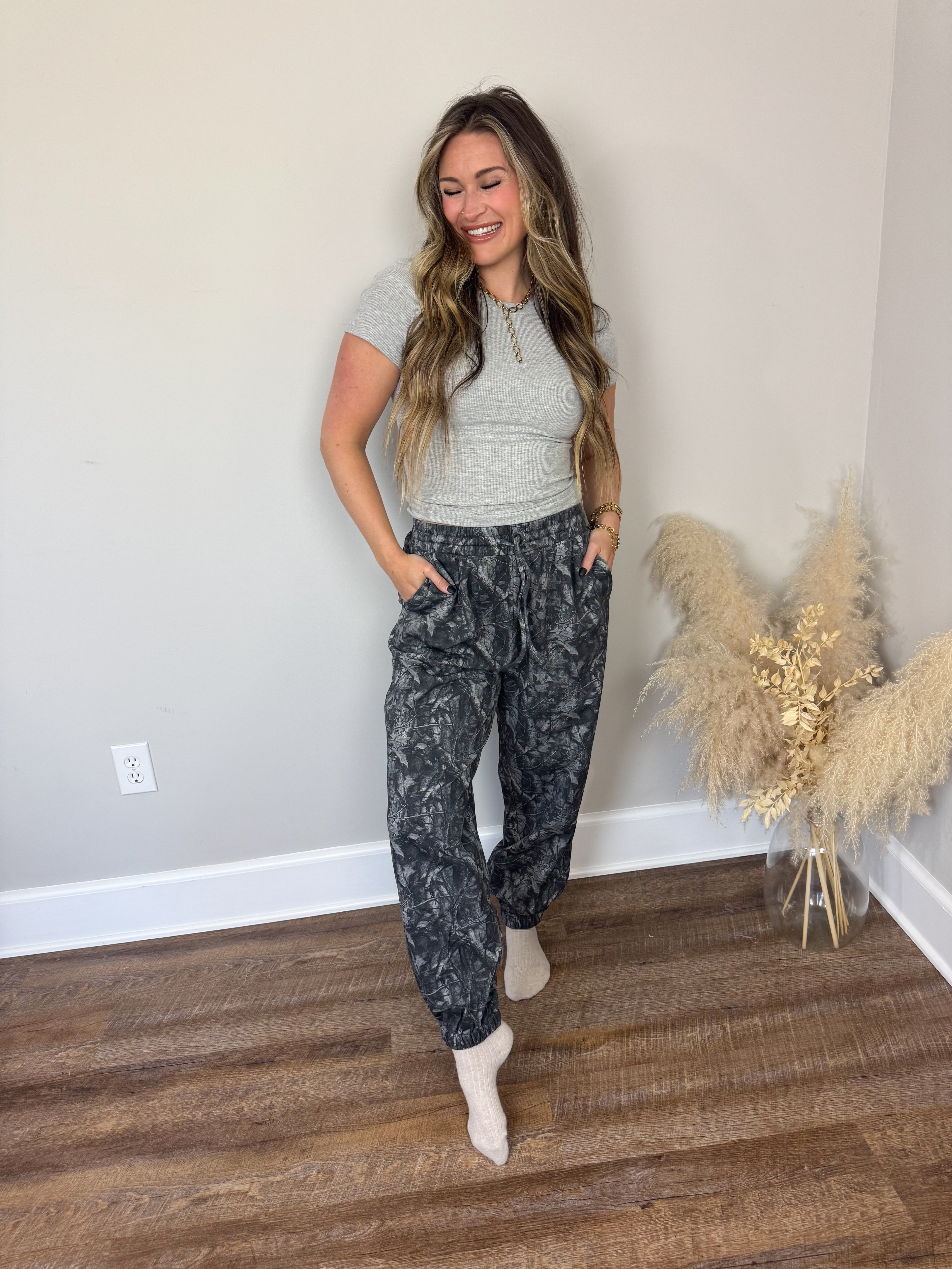 Boston Camo Joggers | Black