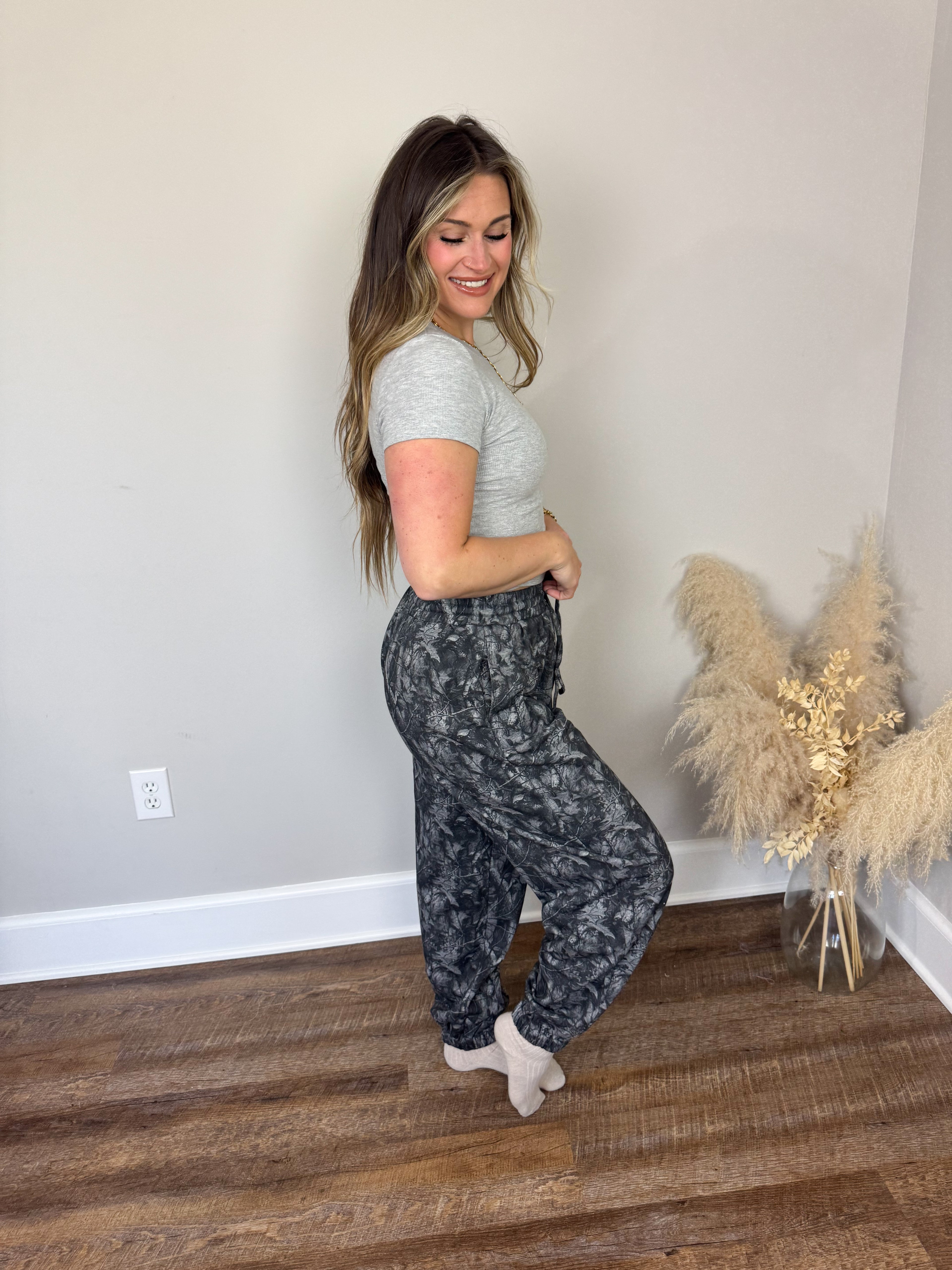Boston Camo Joggers | Black