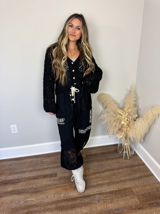 Silence Gauze Pants | Black [Love Sal x POL]