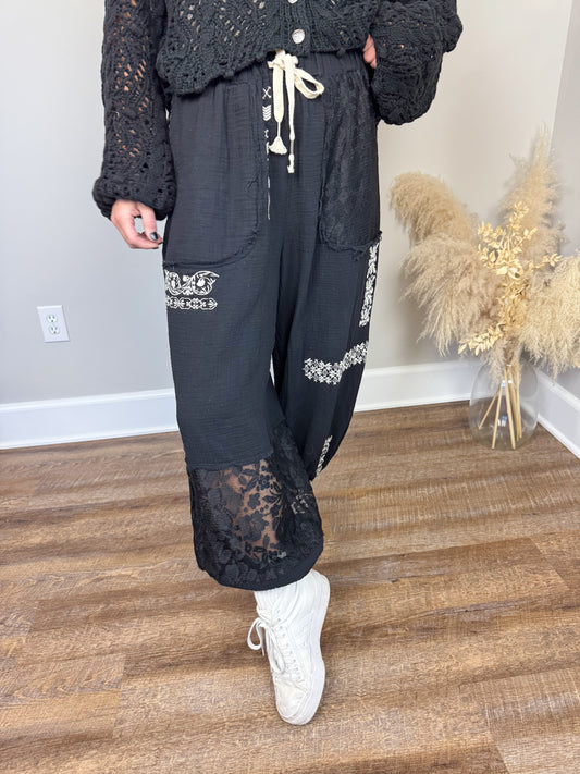 Silence Gauze Pants | Black [Love Sal x POL]