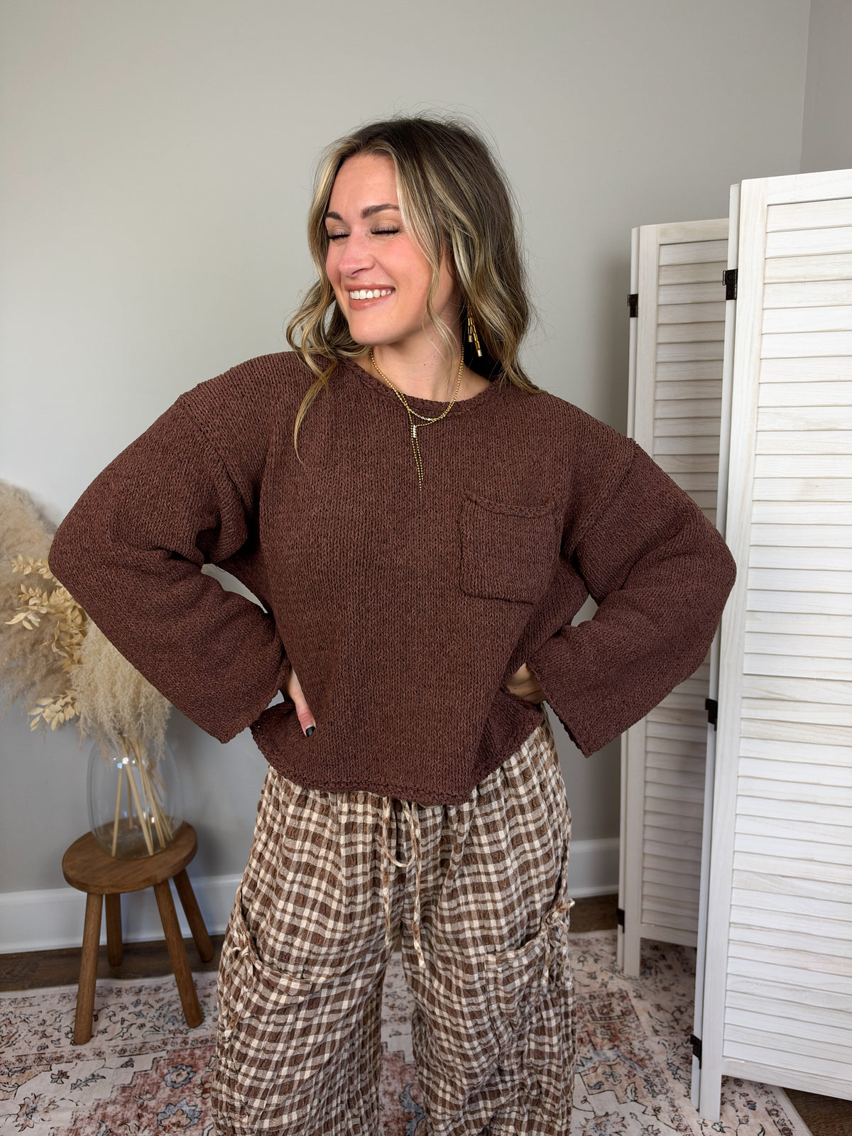 Magnolia Sweater | Brown