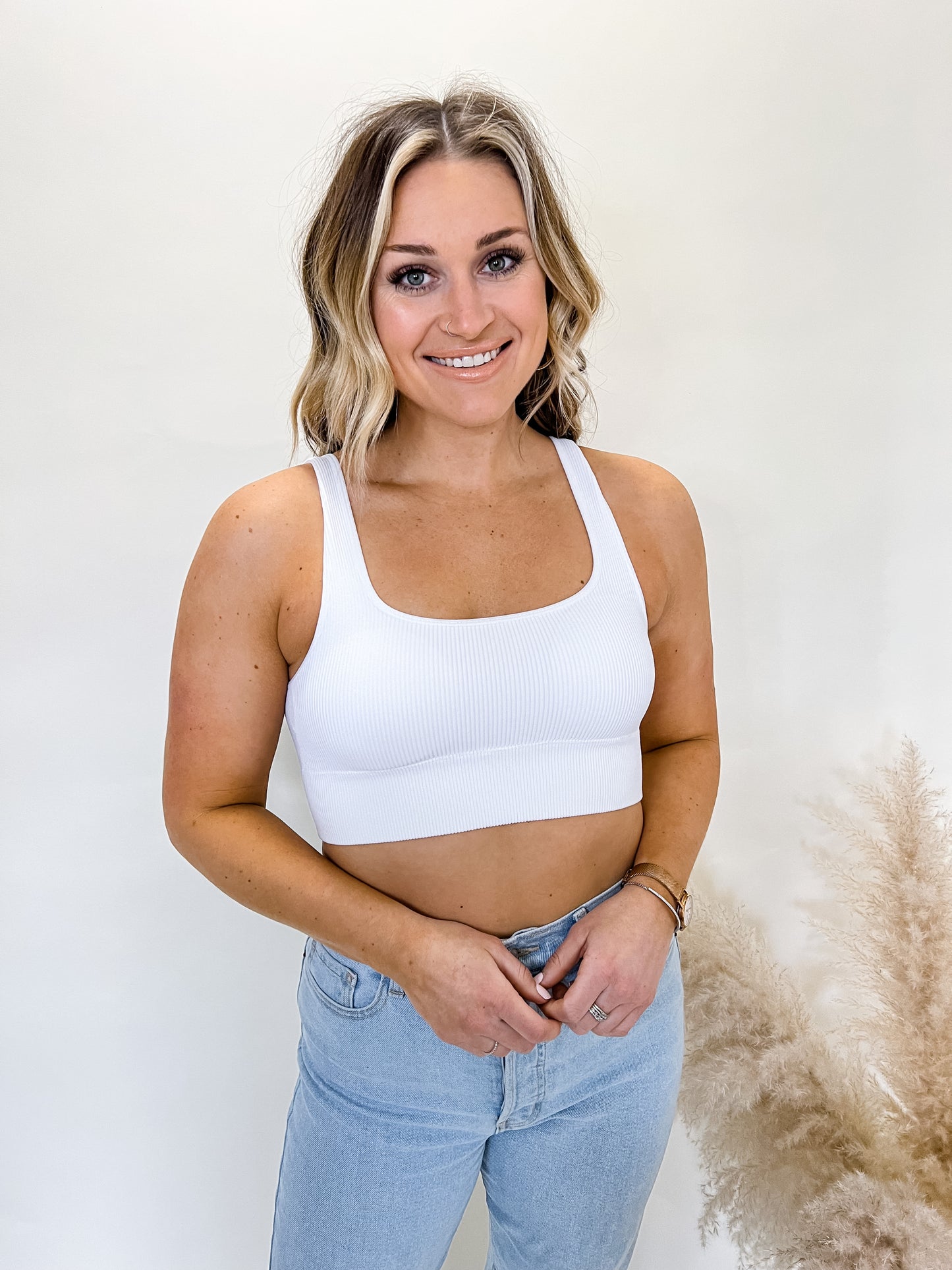 Lazy Days Bra Top | White