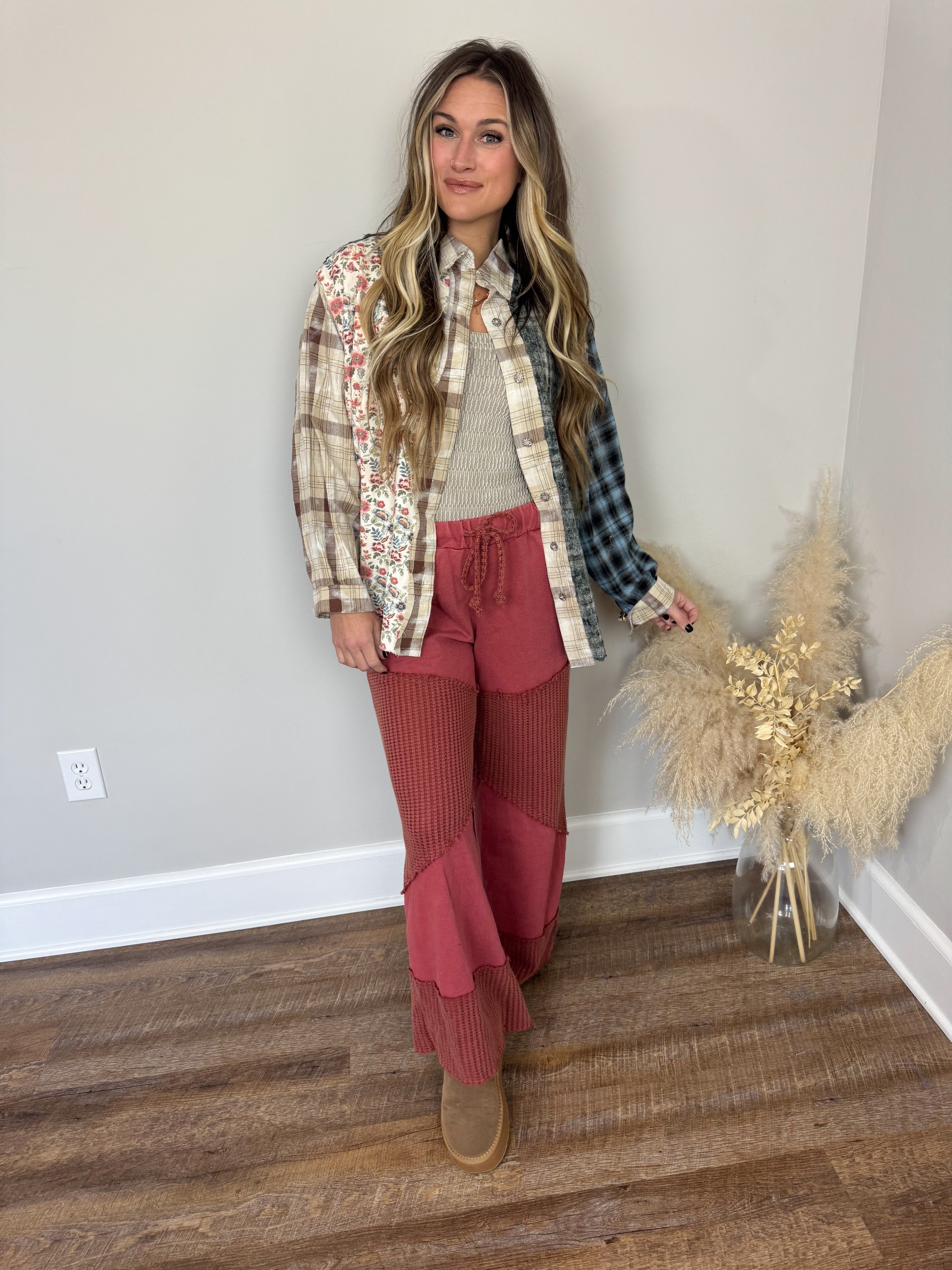 Lost Plaid Top