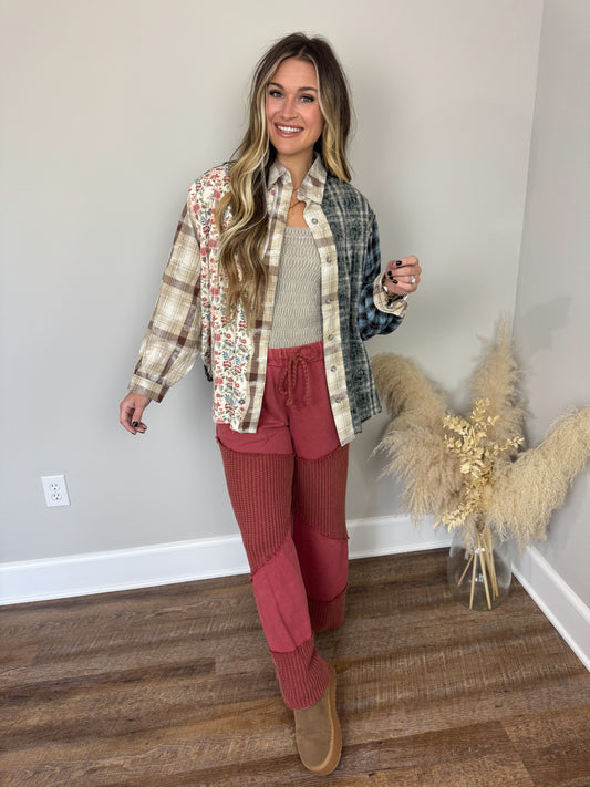 Lost Plaid Top