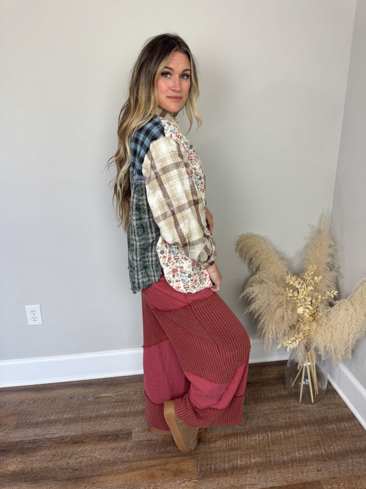 Lost Plaid Top