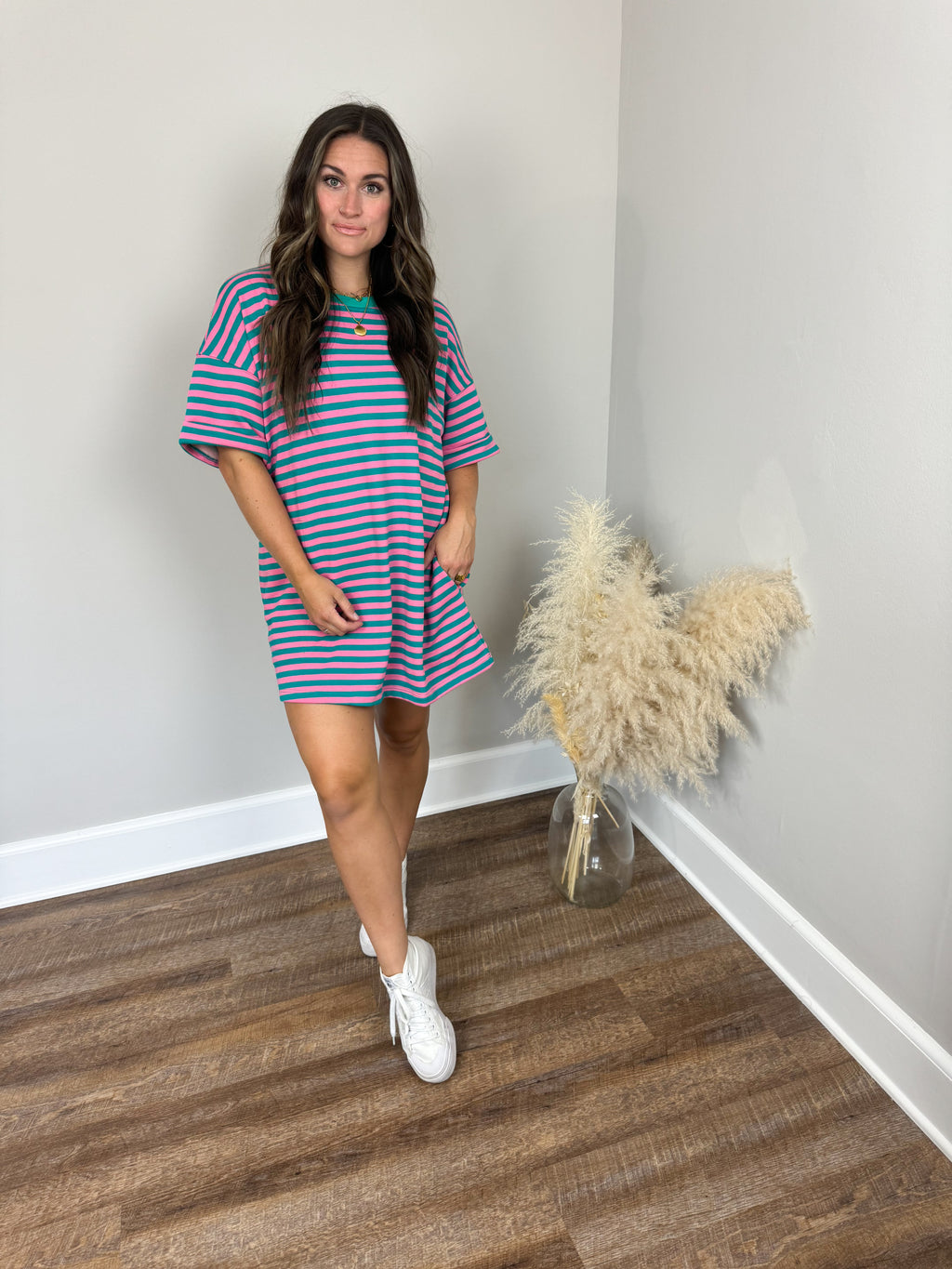 Pink Slush T-Shirt Dress
