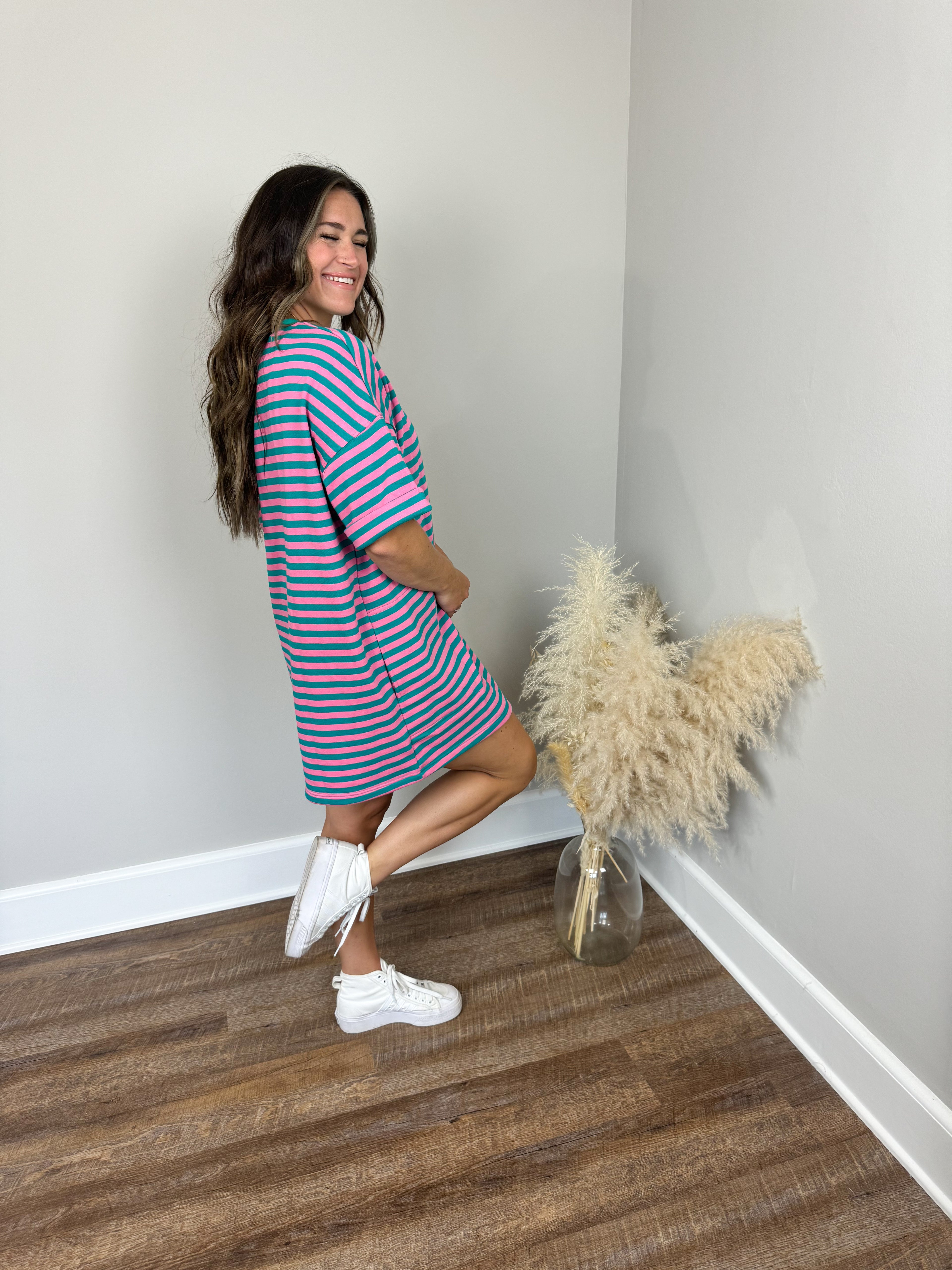 Pink Slush T-Shirt Dress