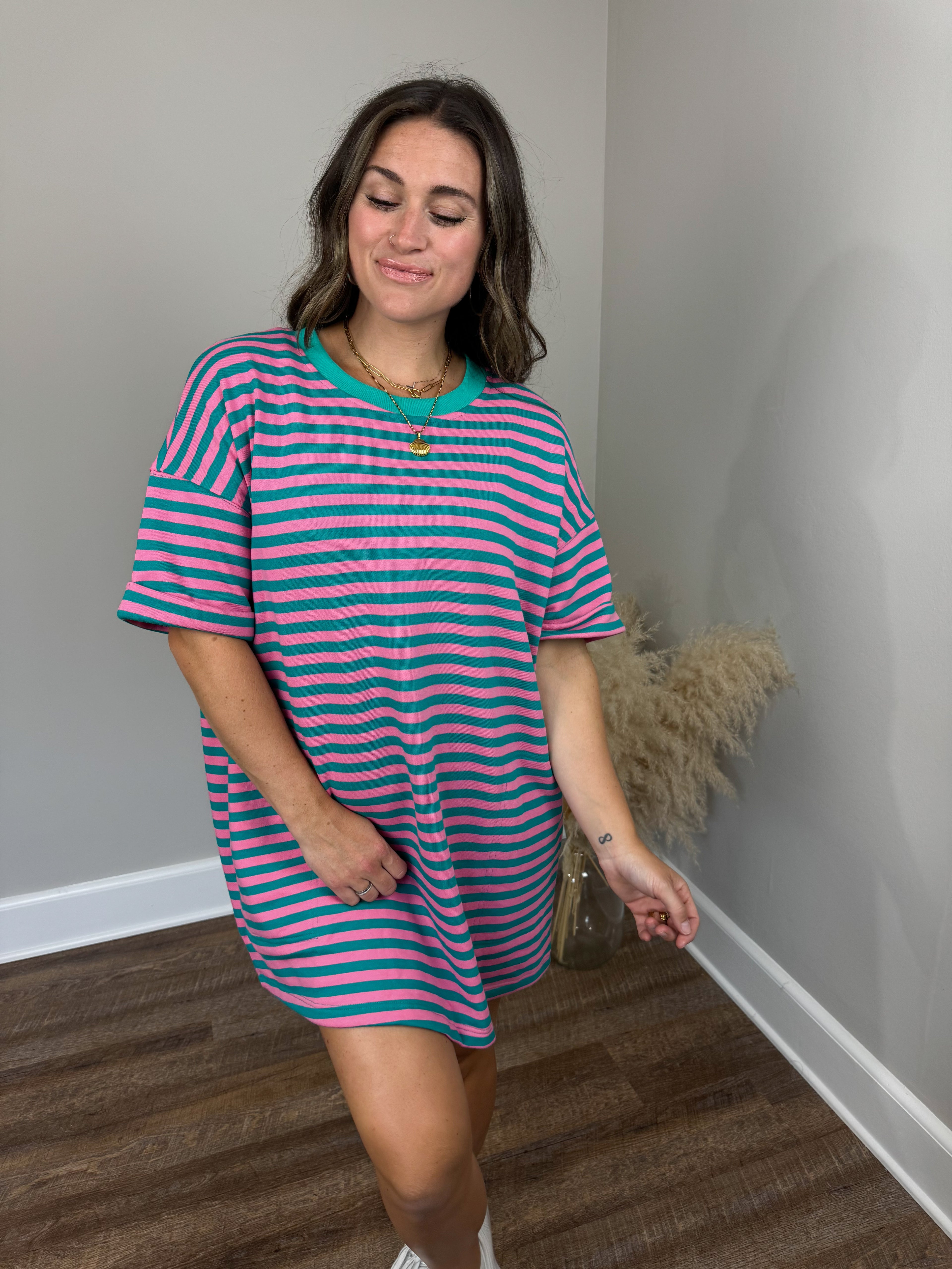 Pink Slush T-Shirt Dress