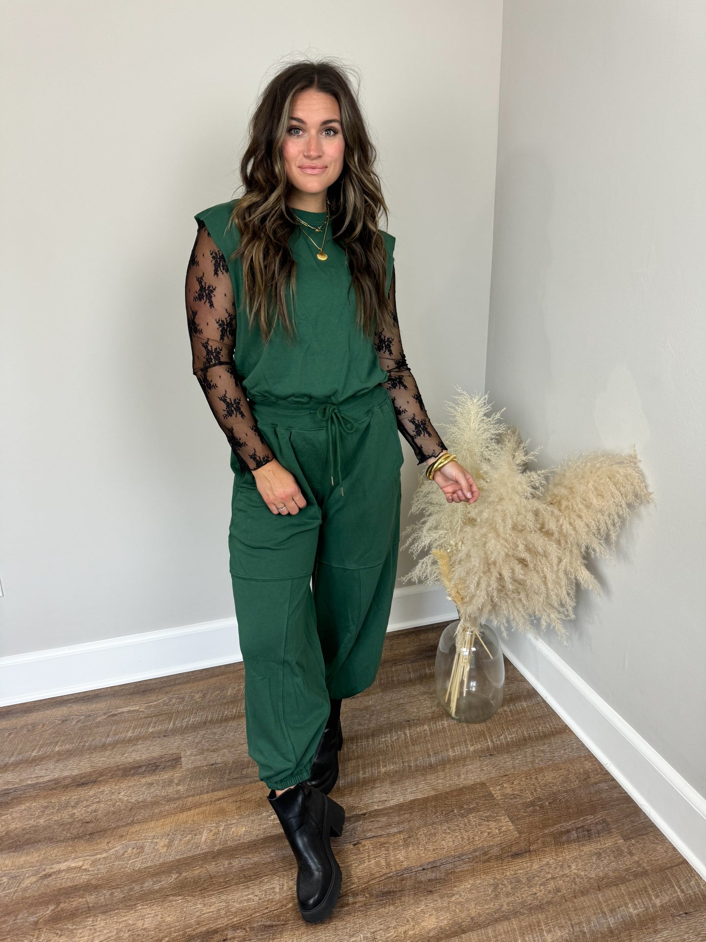 Rory Jumpsuit | Hunter Green