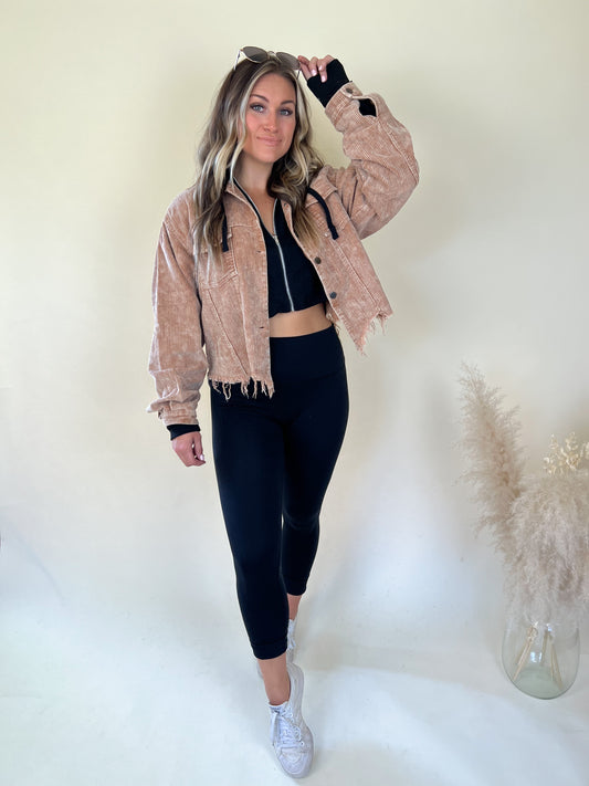 Anna Corduroy Jacket | Teddy Bear