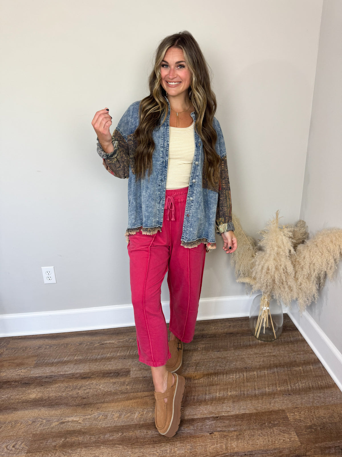 Hattie Denim Top