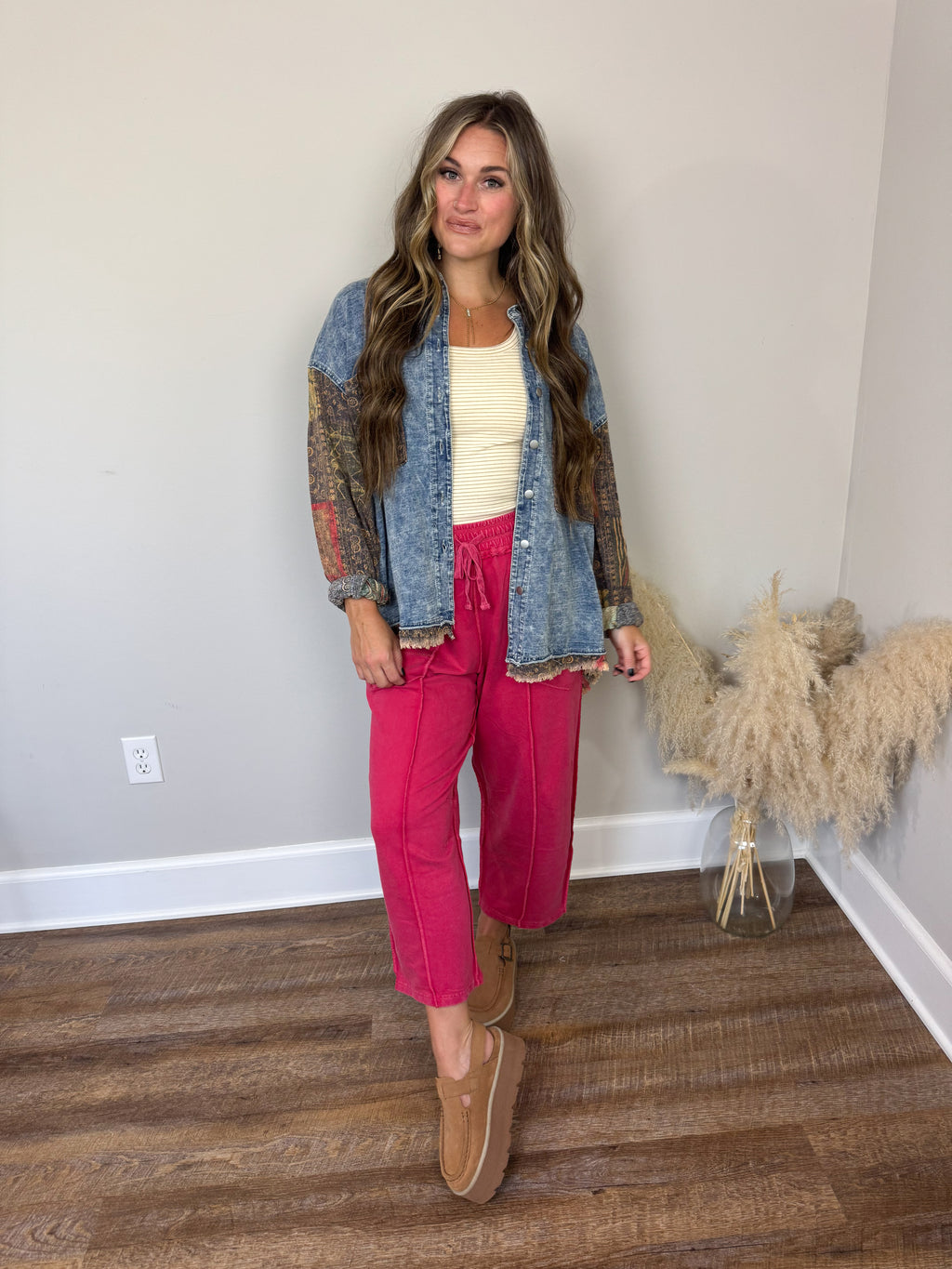 Hattie Denim Top