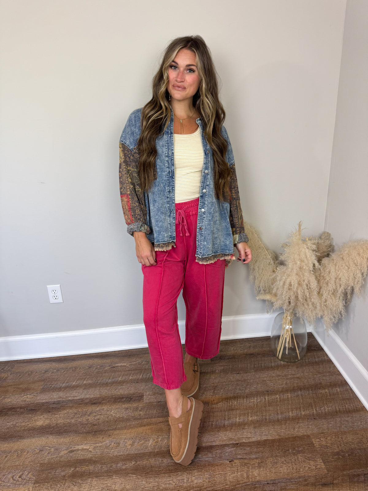 Hattie Denim Top